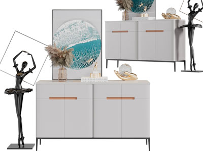 现代玄关柜边柜