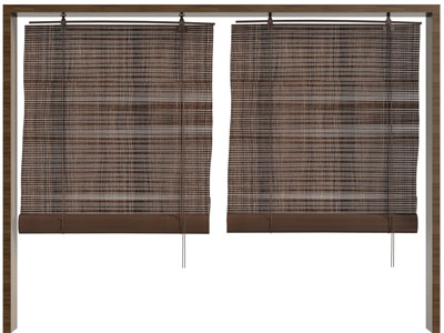 中式竹帘拉帘3d模型 中式竹帘拉帘