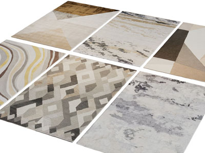 现代长方形地毯3d模型 现代长方形地毯