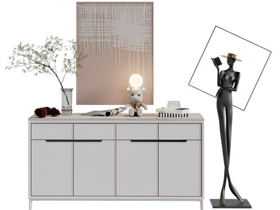 现代玄关柜边柜