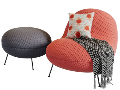 现代轻奢休闲椅子坐凳