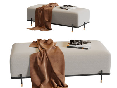 现代布艺沙发凳换鞋凳