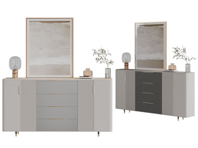 现代玄关柜边柜