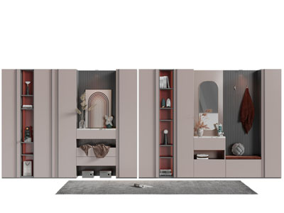 现代玄关装饰鞋柜