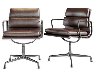 现代真皮休闲椅子