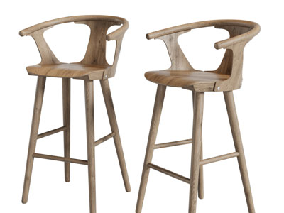 北欧实木吧椅吧凳
