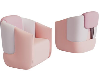 侘寂风单人沙发