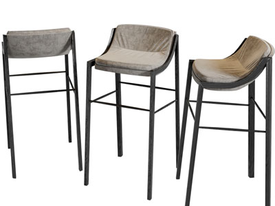 现代布艺吧椅吧凳