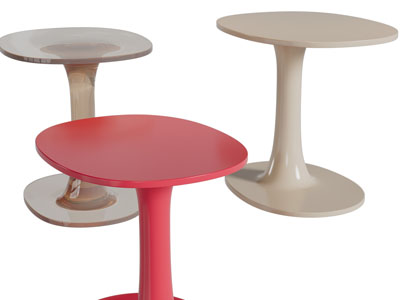 现代茶几、边几3d模型 现代茶几、边几