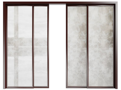 新中式玻璃推拉门