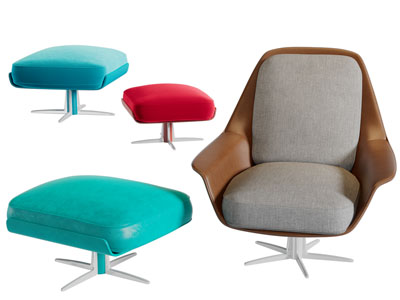 现代休闲椅脚凳脚踏