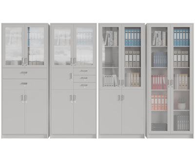 现代办公文件收纳装饰柜