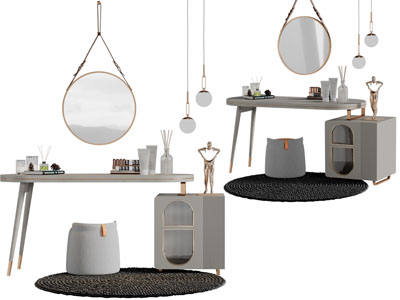 现代轻奢梳妆台