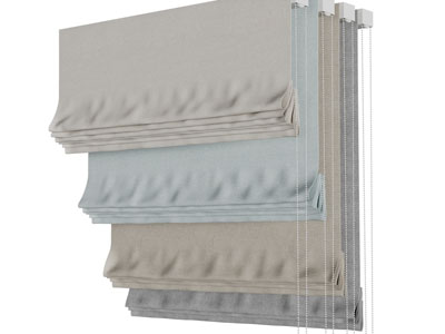 新中式卷帘、拉帘、窗帘3d模型 新中式卷帘、拉帘、窗帘