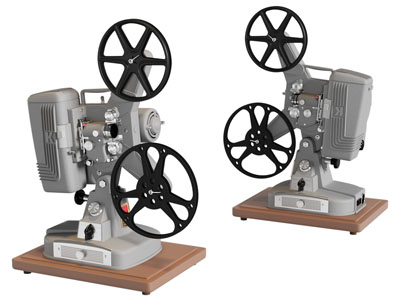 现代创意复古放映机3d模型 现代创意复古放映机