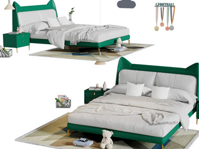 现代轻奢双人床