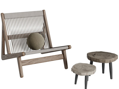 侘寂风休闲椅子、凳子