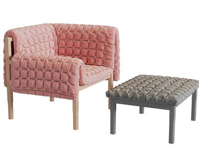 现代休闲椅子脚凳