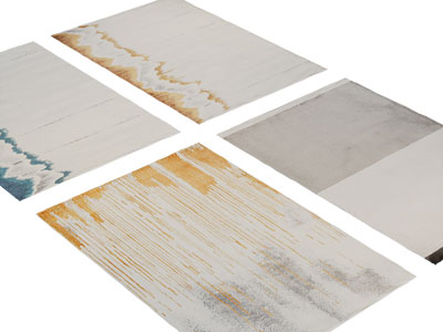 新中式长方形地毯3d模型 新中式长方形地毯