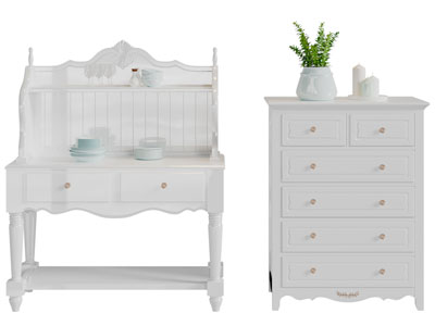 简欧白色斗柜餐边柜