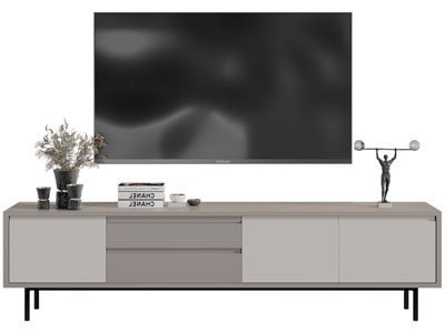 现代电视柜电视机