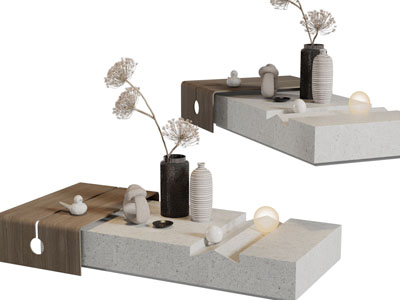 现代创意茶几3d模型 现代创意茶几