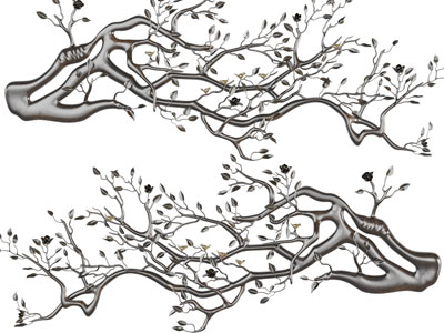 新中式树枝墙饰挂件