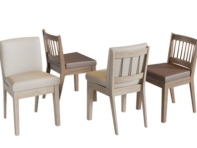 现代实木休闲椅子餐椅