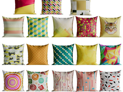 现代方形靠垫抱枕