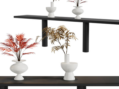 现代陶瓷花瓶花卉