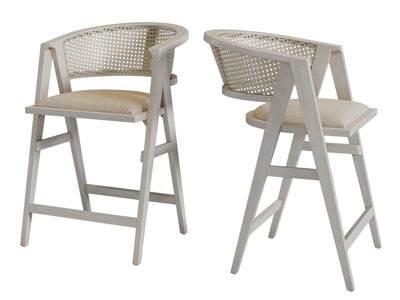 侘寂风藤编休闲椅子