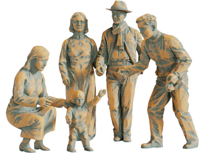 中式人物雕塑雕刻