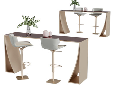 现代轻奢吧台吧椅