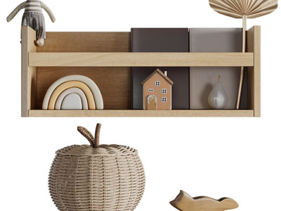 现代实木墙饰挂件