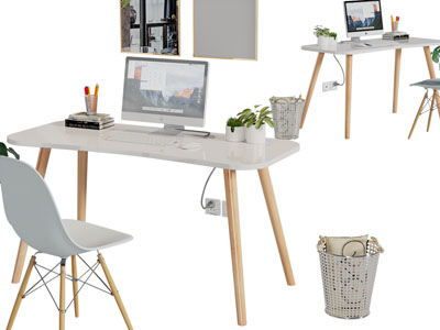 北欧书桌椅组合