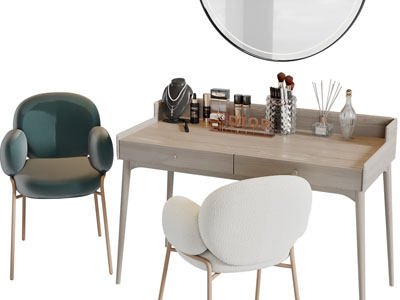 现代轻奢化妆梳妆台