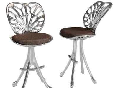 现代轻奢铁艺休闲椅子