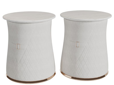 现代圆形茶几边几3d模型 现代圆形茶几边几