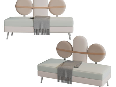 现代布艺多人沙发3d模型 现代布艺多人沙发