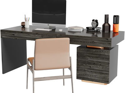 现代书桌椅组合