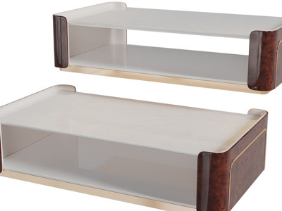 现代长方形茶几3d模型 现代长方形茶几