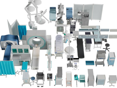 现代医疗设备3d模型 现代医疗设备