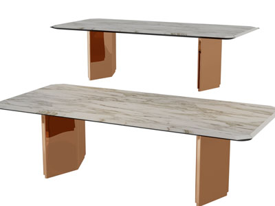 现代长方形茶几3d模型 现代长方形茶几