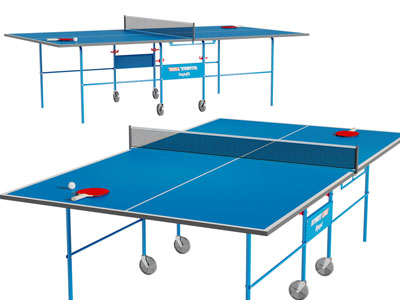 现代乒乓球桌球拍体育设备3d模型 现代乒乓球桌球拍体育设备