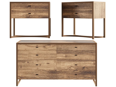 现代实木玄关柜床头柜