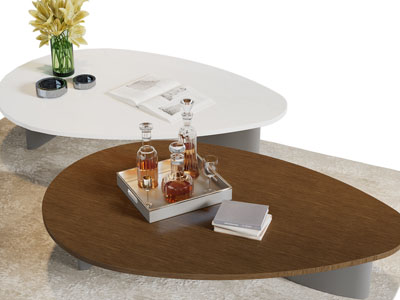 现代水滴造型的茶几3d模型 现代水滴造型的茶几