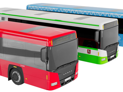 现代公共汽车公交车