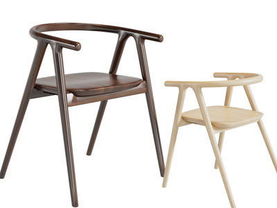 北欧实木休闲椅子