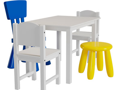 现代儿童桌椅组合
