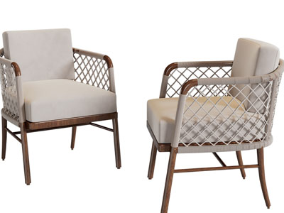 北欧实木休闲椅子扶手椅